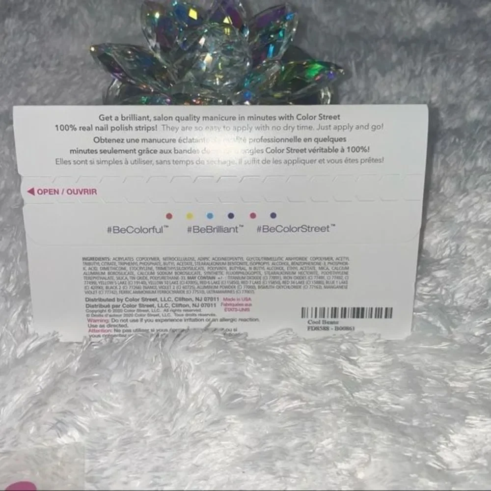 Color Street - “Cool Beans” a fun retro 80s style, shimmery nail strips - Picture 7 of 9